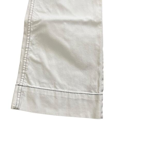 Ulla Johnson “Ellis” Jean, High Waist Cropped Flared Button Front Ecru 25 - Picture 11 of 13